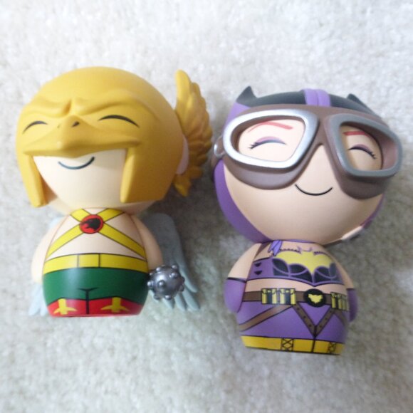 FUNKO POP DORBZ lot of 2 - DC Comics super heroes Hawkman and Batgirl - Picture 1 of 9